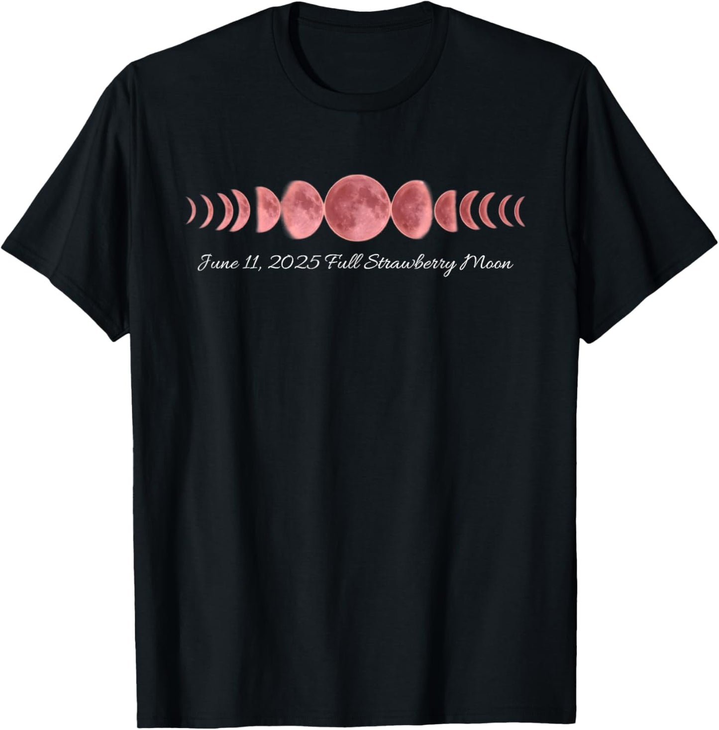 June 11 2025 Strawberry Pink Moon Celestial Masterpiece T-Shirt