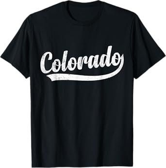 Colorado Baseball Fan Shirt Vintage Rocky Mountains T-Shirt