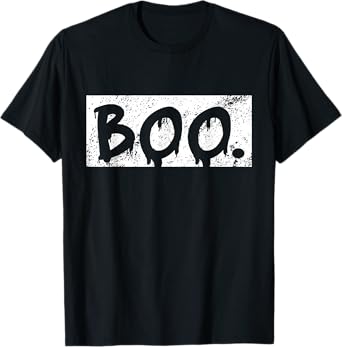 Vintage Boo Funny Retro Halloween Costume Men Women T-Shirt