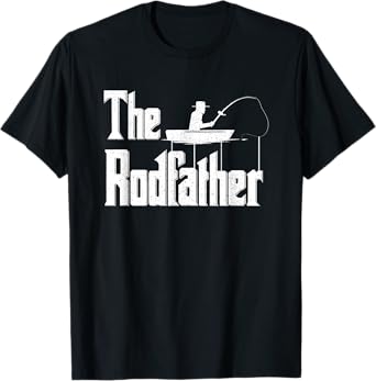 The Rodfather | Funny Fishing Dad Gift T-Shirt