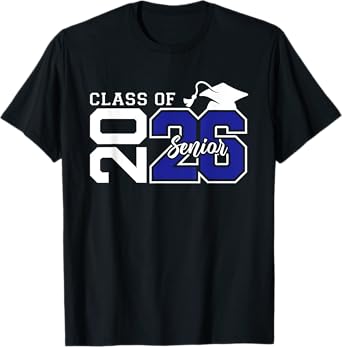 Senior 2026 Class of 2026 High School College Men Women Kids T-Shirt