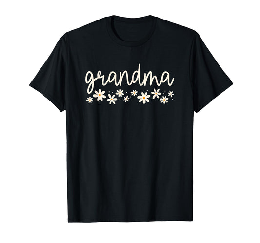Cute Floral Grandma Mother's Day Grandma Pregnancy Reveal T-Shirt