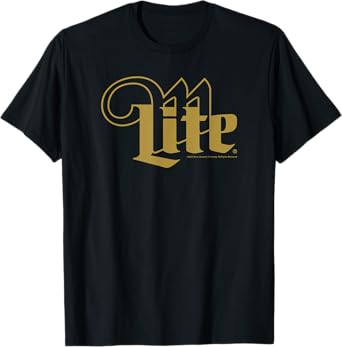 Coors Miller Lite Centered Line Logo M T-Shirt