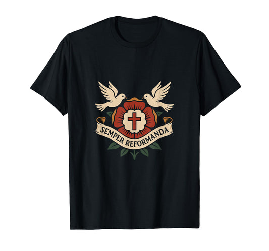 Semper REFORMANDA - Christian Reformed Theology - Vintage T-Shirt