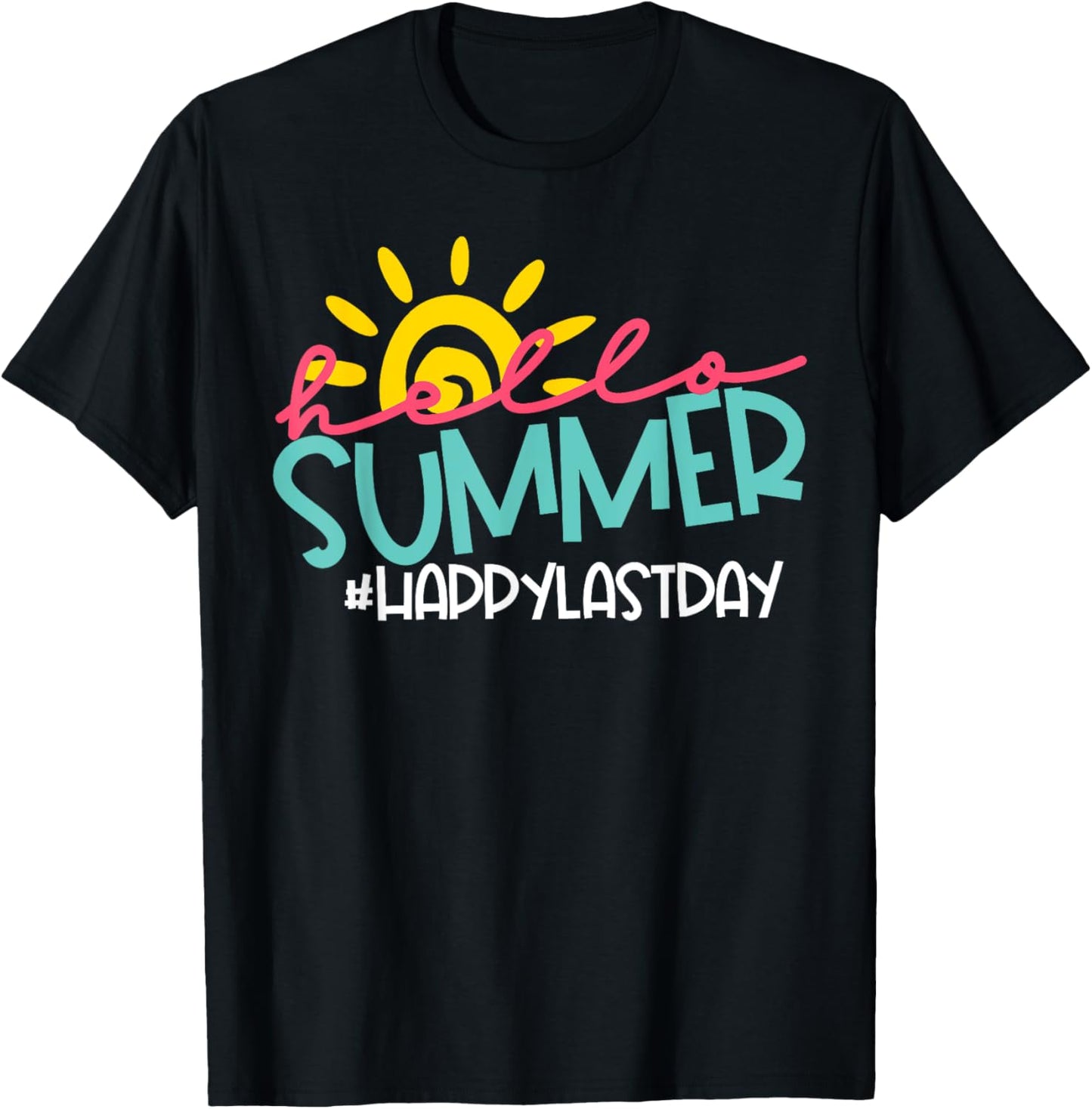 Hello Summer Happy Last Day of School Teacher Student Kids T-Shirt