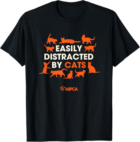 Easily Distracted By Cats T-Shirt