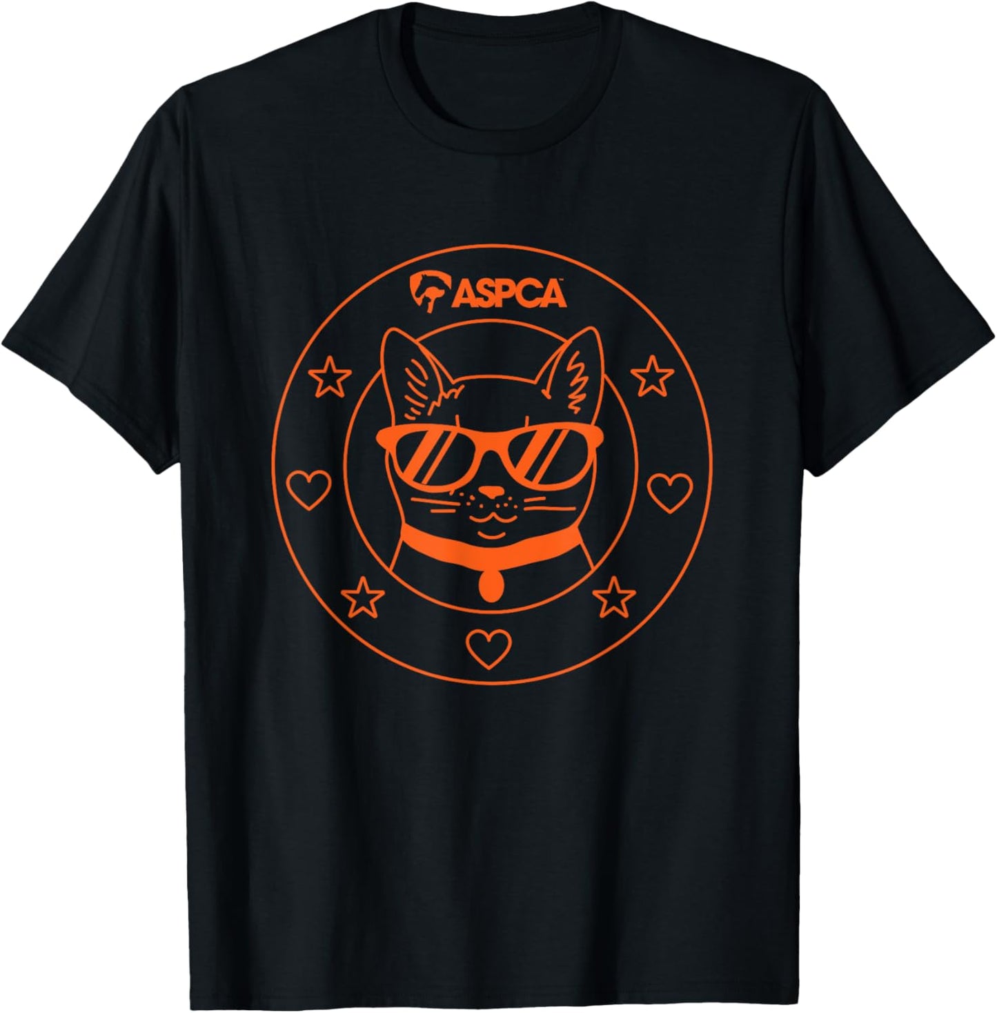 ASPCA Cat Graphic T-Shirt with Sunglasses
