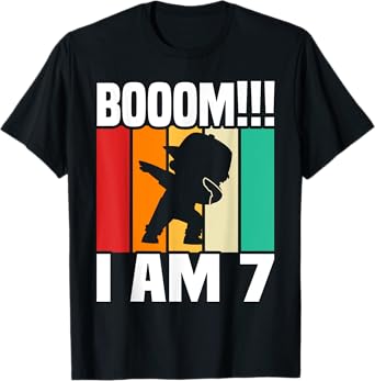 Dabbing Birthday 7 Years Old Birthday Outfit Boys T-Shirt
