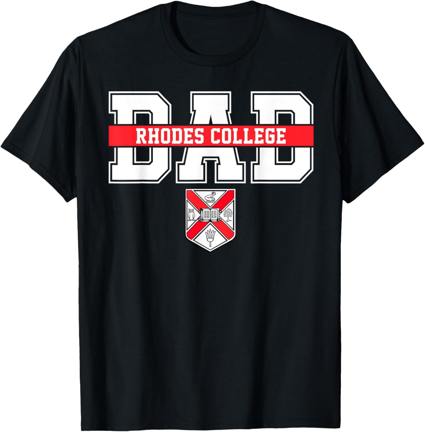 Rhodes College Dad Father Arch Vintage Design Men T-shirt by TeeBrew
