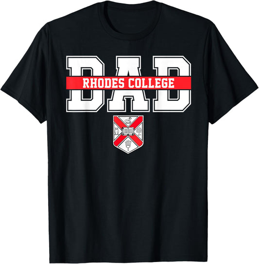 Rhodes College Dad Father Arch Vintage Design Men T-shirt by TeeBrew