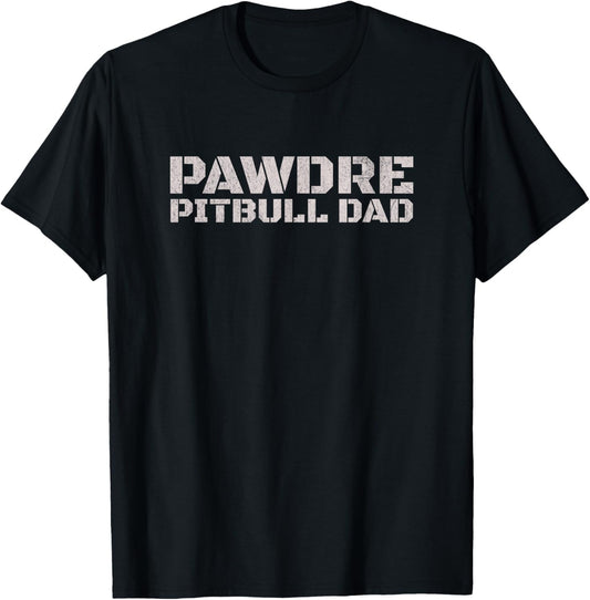 Official Pitbull Dad, Pittie Fathers Day and Christmas T-Shirt