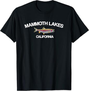 Mammoth Lakes Fishing T-Shirt California Lake Clothes T-Shirt