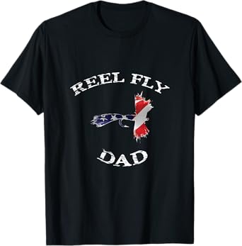 Reel Fly Dad Father's Day Fly Fishing T-shirt