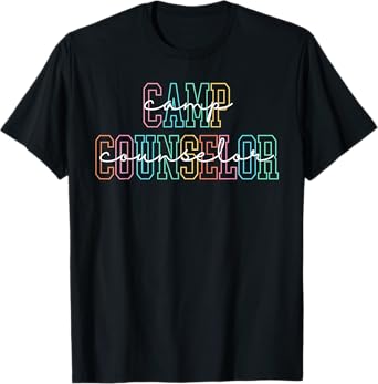 Summer Camp Counselor Camping Crew Campfire Vacation Family T-Shirt
