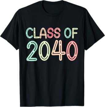 Class of 2040 Grow With Me Kindergarten Back to School T-Shirt