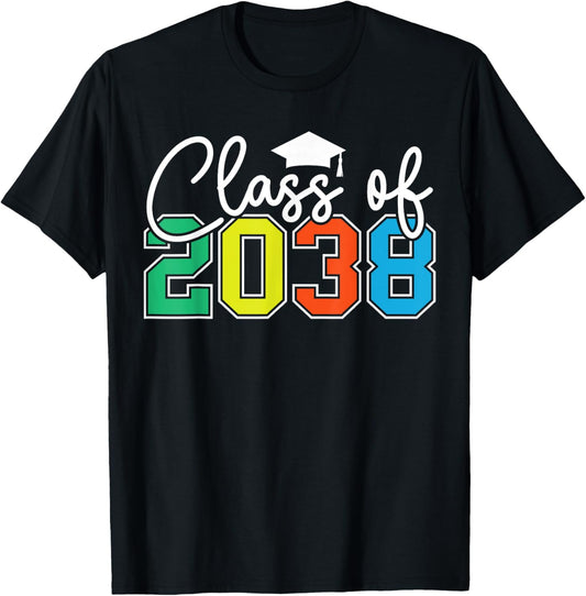 Class Of 2038 Grow With Me Funny Kindergarten Back To School Tee by TeeBrew