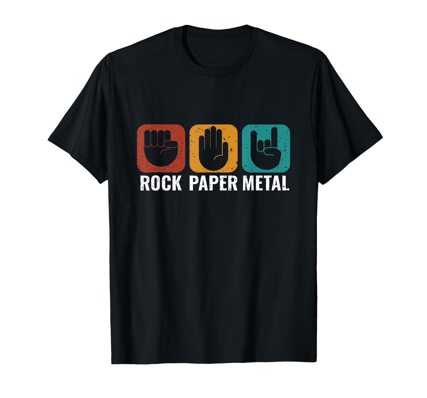 Rock Paper Metal Metalhead metal Music Metal Fan T-Shirt