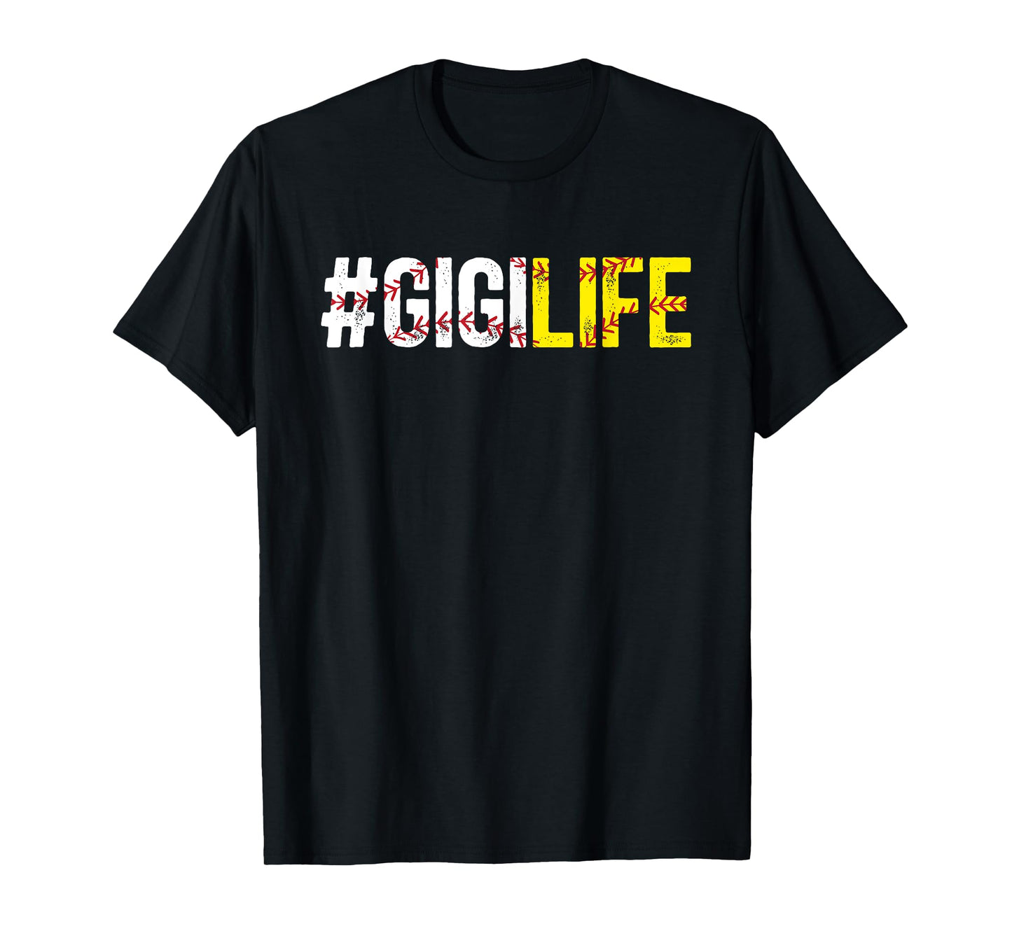 Softball Baseball Gigi Life Baseball Softball Gigi Grandma T-Shirt