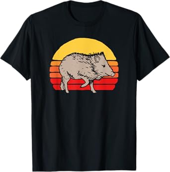 Javelina Vintage Retro 80s Sunset Cute Funny Arizona T-Shirt