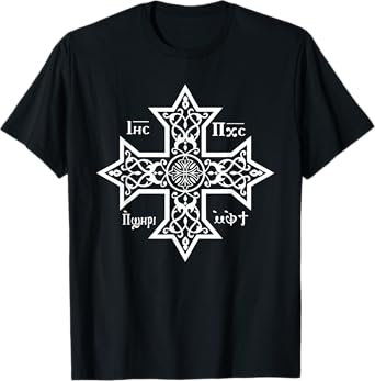 Coptic Orthodox Cross with Jesus Christ the Son of God T-Shirt