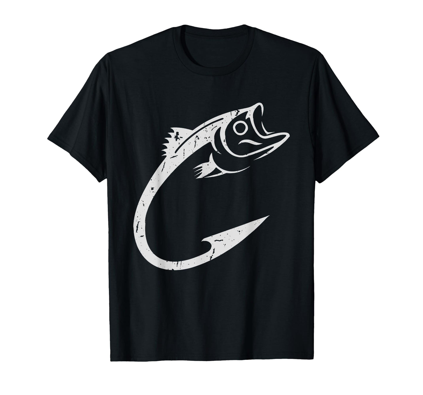 Fish Hook Minimal Art Cool Fishing Lover Art Lover presents T-Shirt