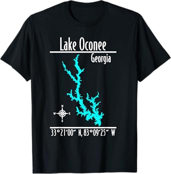 Modern Lake Oconee - Georgia T-Shirt