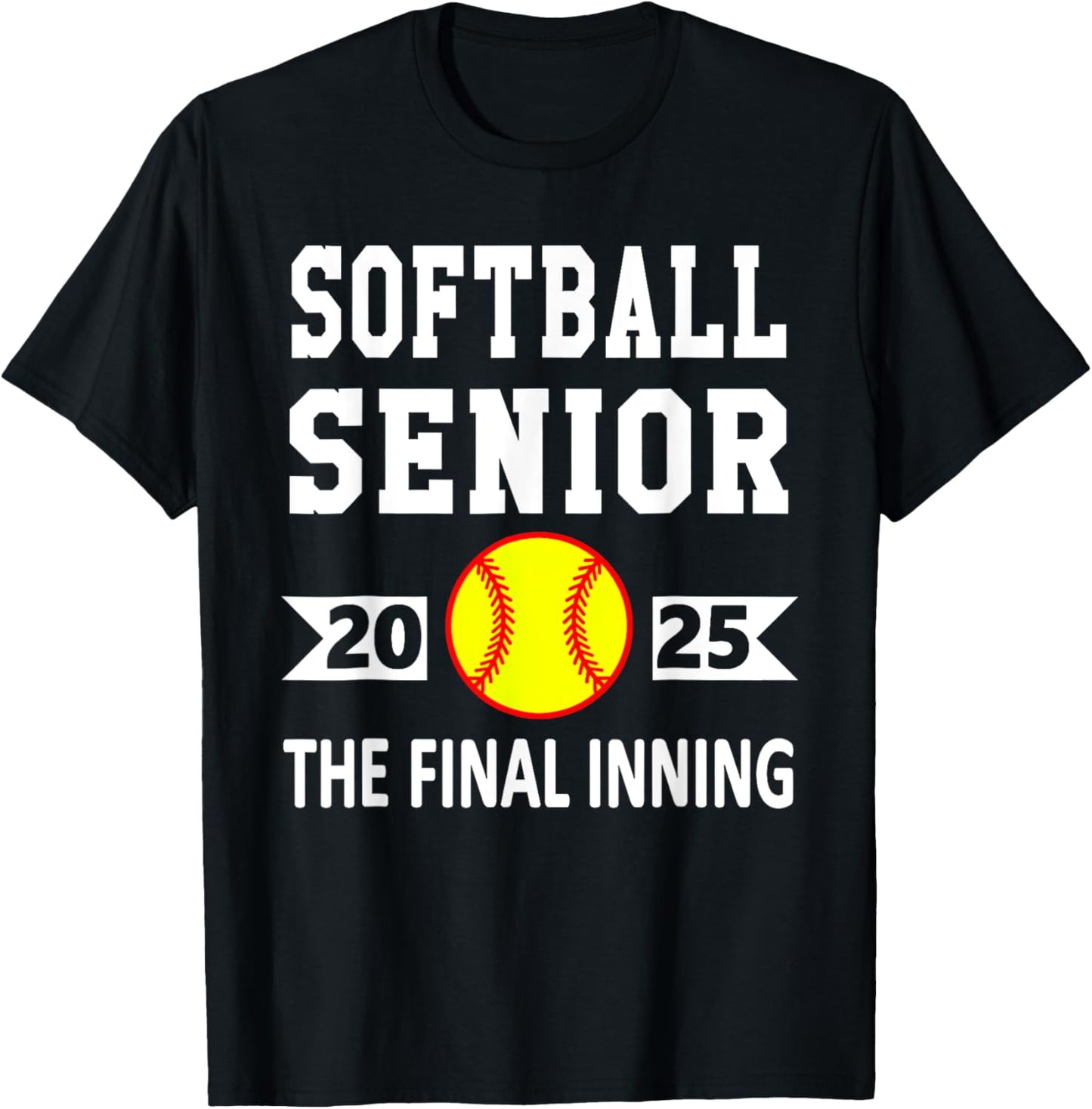 Senior Class Of 2025 Softball Senior Night Graduation Party T-Shirt