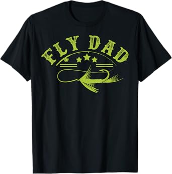 Mens Dad Fly Fishing Fisherman T-Shirt