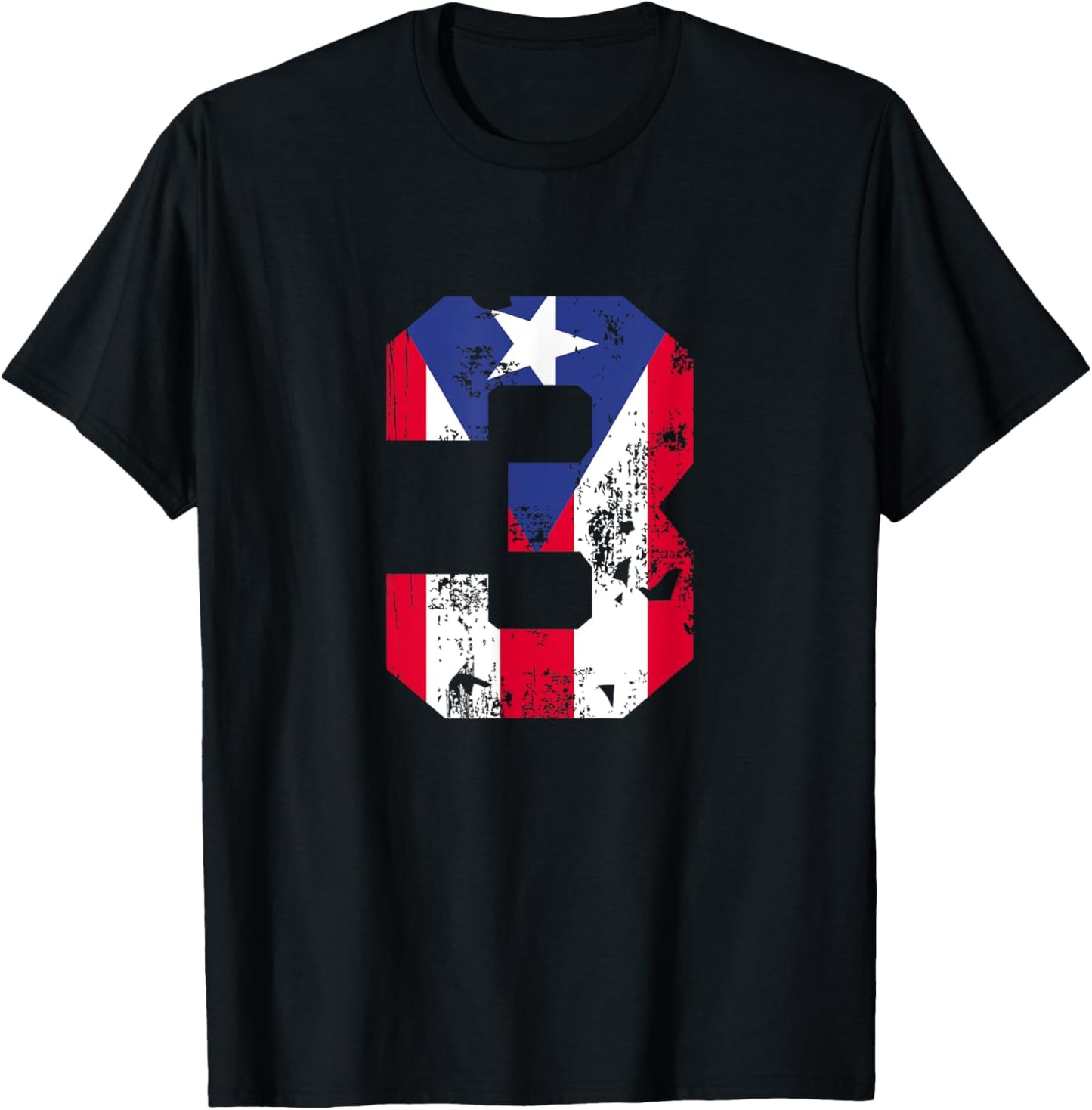Puerto Rican Flag 3 Year Old Boy 3rd Birthday T-Shirt
