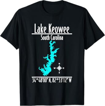 Modern Lake Keowee - South Carolina T-Shirt