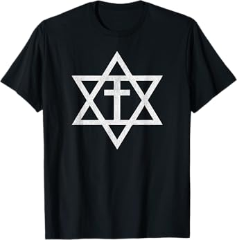 Messianic Cross Star of David T-shirt T-Shirt
