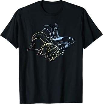 Betta Fish Lover Siamese Fighting Fish Aquarium Betta Fish T-Shirt