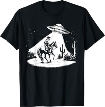 UFO Howdy Alien Cowboy Halloween Costume Ufo Western T-Shirt