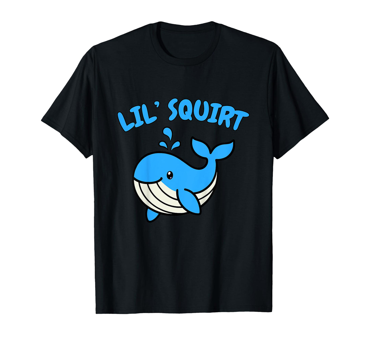 Cute Whale Lover Kids Lil Squirt Toddler Baby Boy Girl Youth T-Shirt
