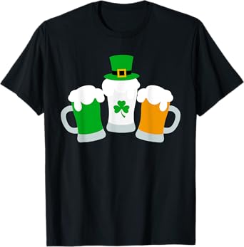 Irish Beer Ireland Flag St Patricks Day T-Shirt