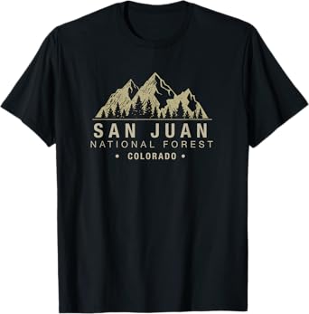Colorado Souvenir San Juan National Forest T-Shirt