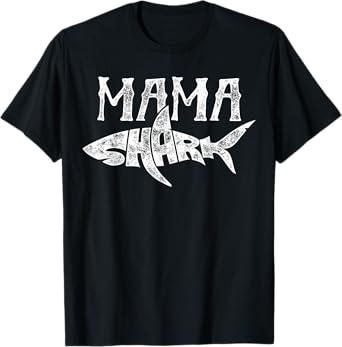 Mama Shark T Shirt Family Matching Moms Women Jawsome Gift T-Shirt