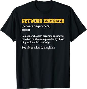 Funny Network Engineering Network Engineer Definition T-Shirt