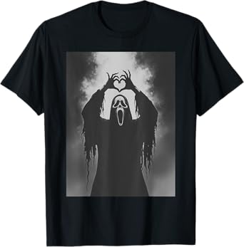 Funny Ghost Hand Heart Sign Spooky Costume Halloween Ghost T-Shirt