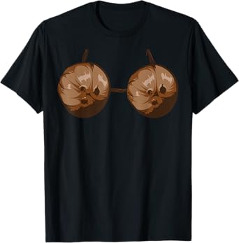 Summer Coconut Bra Halloween Costume Funny Outfit Gift Men Women T-Shirt