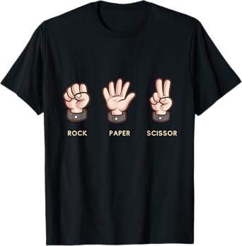 Rock Paper Scissors Group Halloween Costume Tee T-Shirt