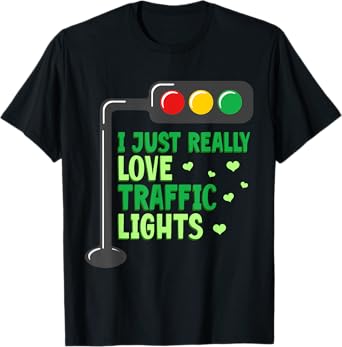 Halloween Traffic Light I Just Really Love Traffic Lights T-Shirt