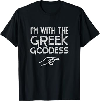 I'm with the Greek Goddess Funny Lazy Halloween Costume T-Shirt