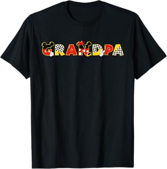 Disney Mickey & Minnie Grandpa Gift Family Trip Vacation T-Shirt
