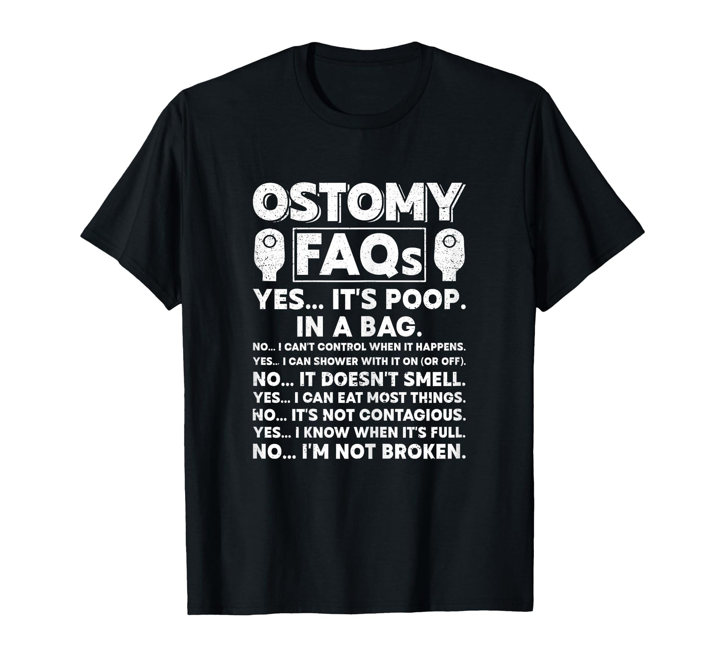Funny Ostomy Warrior ostomy surgery recovery T-Shirt