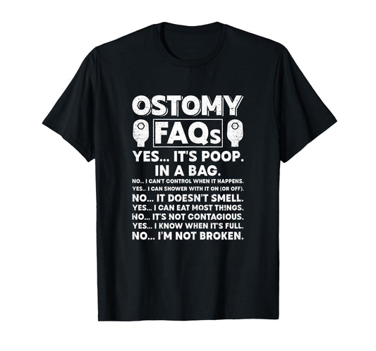Funny Ostomy Warrior ostomy surgery recovery T-Shirt