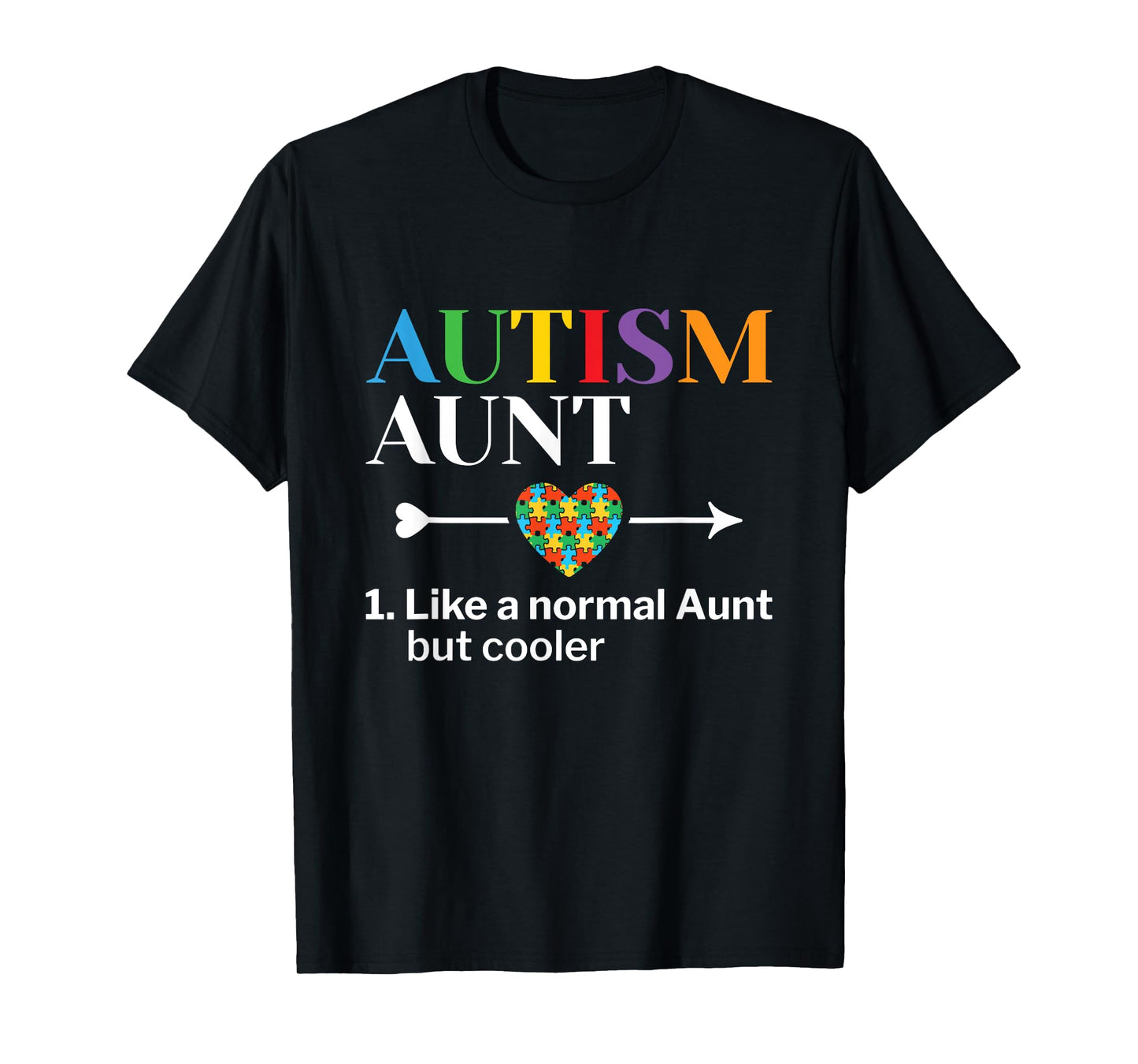 Autism Aunt Definition World Autism Awareness Day T-Shirt