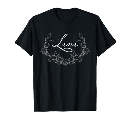 Lana Floral Crown Tee – Aesthetic Vintage-Inspired Graphic T-Shirt