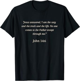 Vintage Jesus Christian Faith God Bible Verse John 14:6 T-Shirt