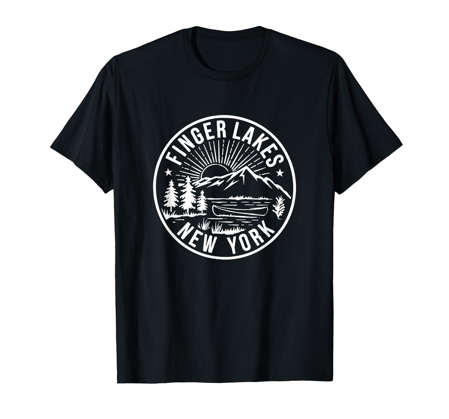 Finger Lakes New York Vintage Lake Life T-Shirt